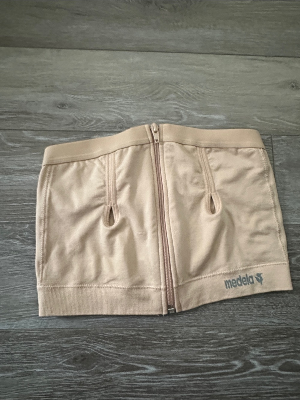 Medela Beige Supportive Postpartum Skirt with Front Zip